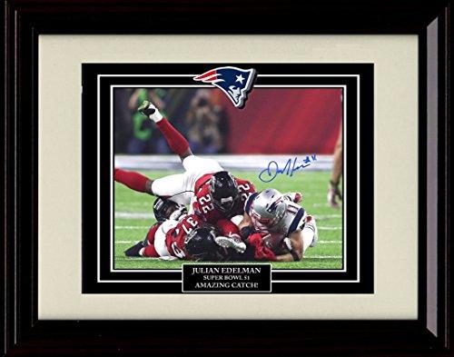 Framed Julian Edelman - New England Patriots Autograph Promo Print -  Amazing Catch!