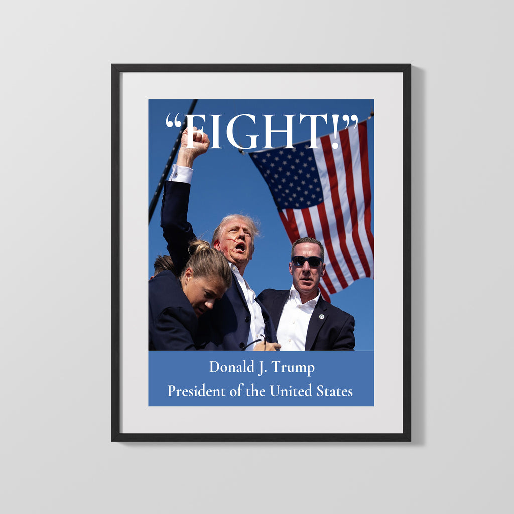 16x20 Framed Donald Trump Quote "Fight" Framed Print Gallery Print - History FSP - Gallery Framed   