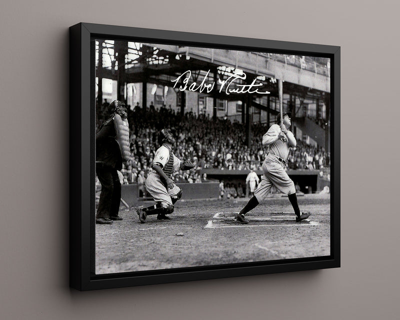 Babe Ruth Floating Canvas Wall Art - The Bambino Connects Floating Canvas - Baseball FSP - Floating Canvas   