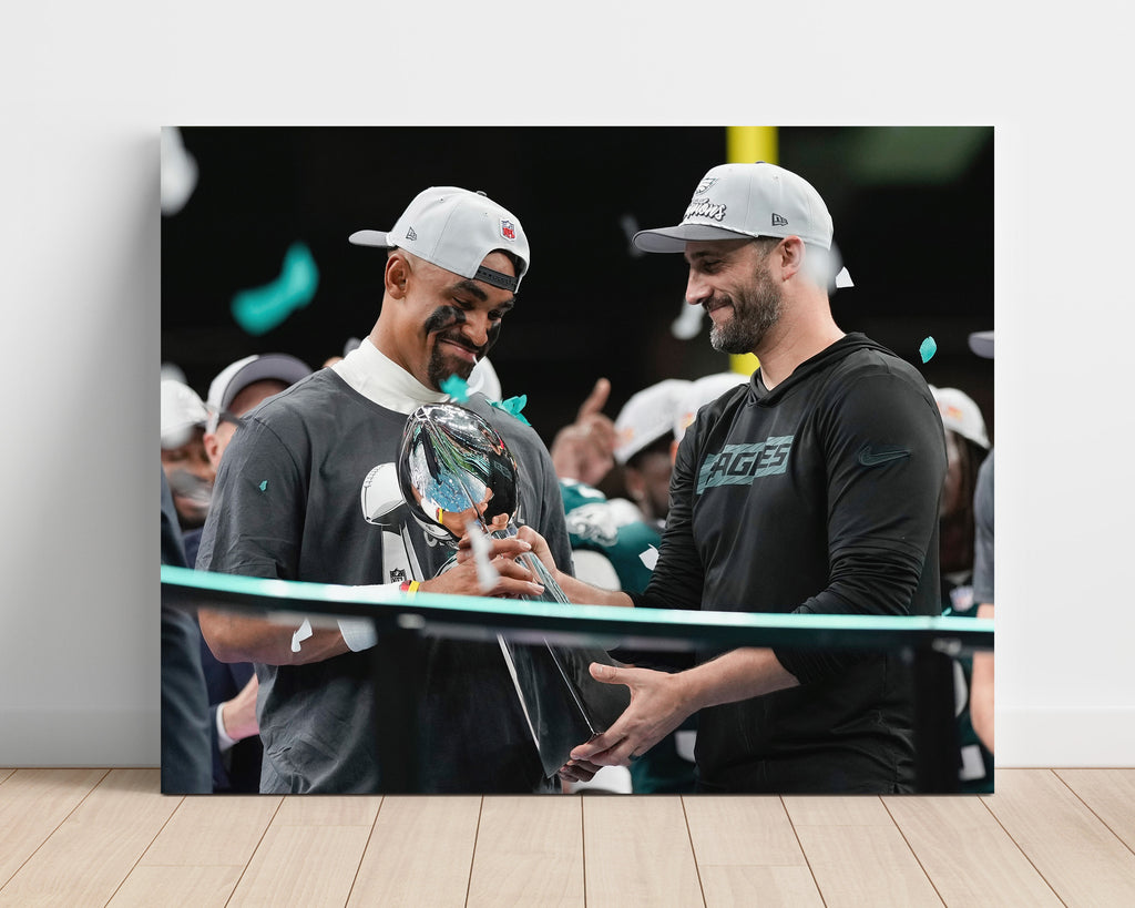 Jalen Hurts - Philadelphia Eagles - Super MVP Poster Print Unframed Print - Pro Football FSP - Unframed