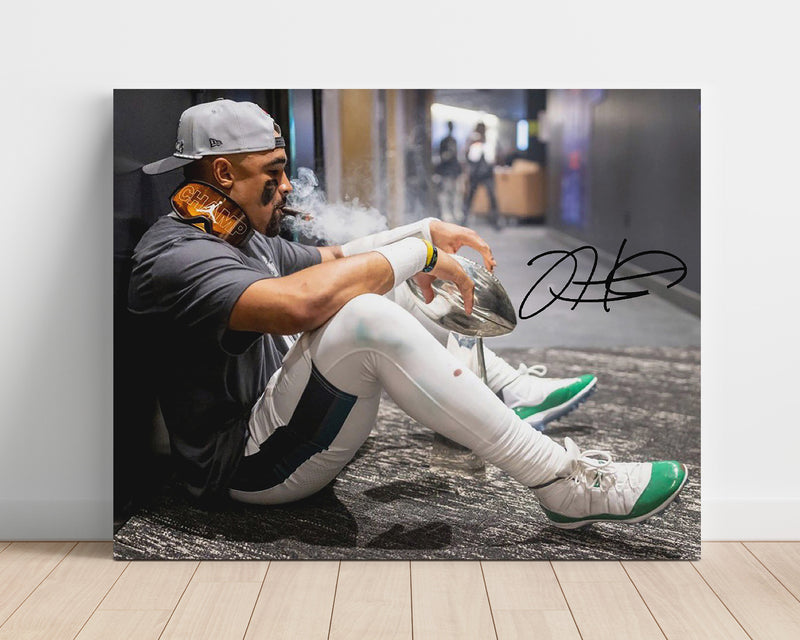 Jalen Hurts Philly Legend - Philadelphia Eagles - Super Cigar Autograph Poster Print Unframed Print - Pro Football FSP - Unframed
