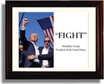 8x10 Framed Donald Trump Quote Print "Fight" Framed Print - History FSP - Framed   