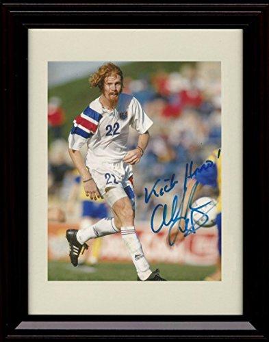 Unframed Alexi Lalas Autograph Promo Print - Team USA World Cup Unframed Print - Soccer FSP - Unframed   