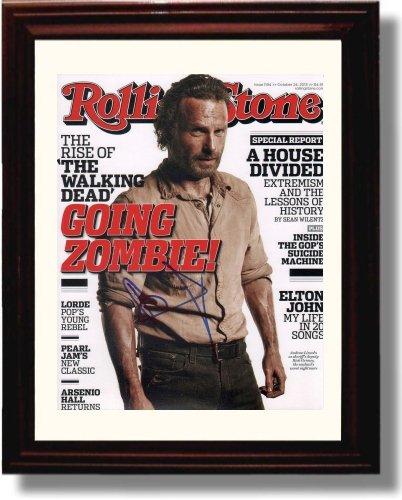 Unframed Walking Dead Cover -Autograph Promo Print - Andrew Lincoln Unframed Print - Television FSP - Unframed   