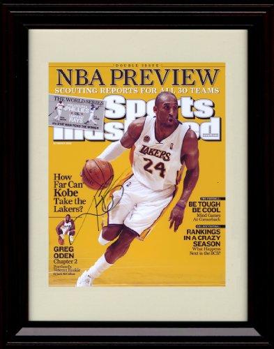 Unframed Kobe Bryant SI Autograph Print - NBA Preview - Los Angeles Lakers Unframed Print - Pro Basketball FSP - Unframed   