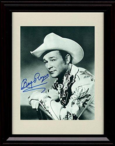 8x10 Framed Roy Rogers Autograph Promo Print - Black and White Framed Print - Television FSP - Framed   