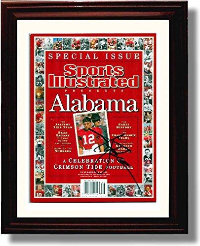 Unframed Alabama Football Special Issue Kenny Stabler SI Autograph Print Unframed Print - College Football FSP - Unframed   