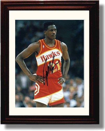 Unframed Dominique Wilkens - Hawks Legend - Autograph Promo Print Unframed Print - Pro Basketball FSP - Unframed   