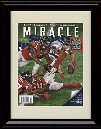 Unframed Julian Edelman - New England Patriots SI Autograph Promo Print - Miracle Catch Unframed Print - Pro Football FSP - Unframed   