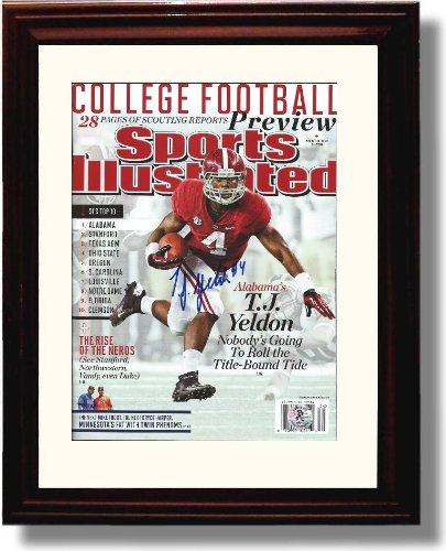 Framed 8x10 Alabama Football 2013 SI Preview T. J. Yeldon Autograph Promo Photo Framed Print - College Football FSP - Framed   