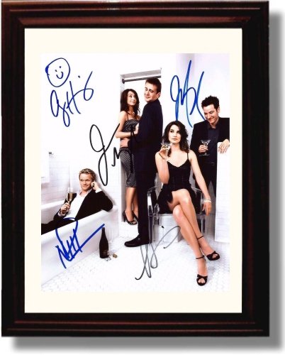 8x10 Framed How I Met Your Mother Autograph Promo Print Framed Print - Television FSP - Framed   