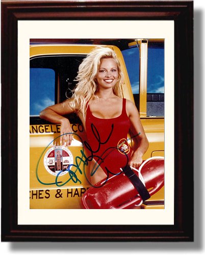 8x10 Framed Pamela Anderson Classic Poster Autograph Promo Print - Baywatch Framed Print - Television FSP - Framed   