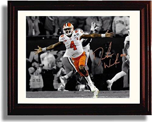 Framed 8x10 DeShaun Watson "Championship Celebration" Clemson Tigers National Champs! Autograph Promo Framed Print - College Football FSP - Framed   