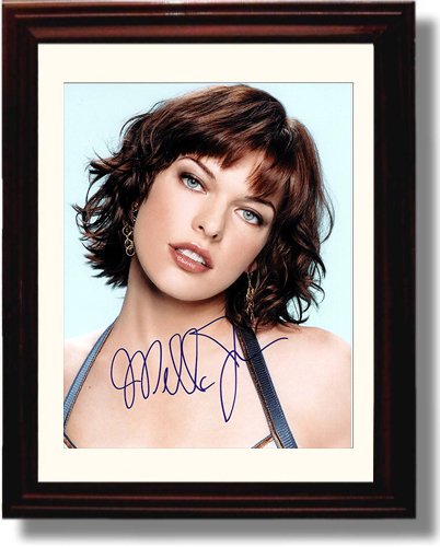 16x20 Framed Mila Jovovich Autograph Promo Print Gallery Print - Movies FSP - Gallery Framed   