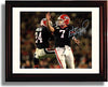 Framed 8x10 Georgia Football Matthew Stafford - Knoshown Moreno Autograph Promo Print Framed Print - College Football FSP - Framed   