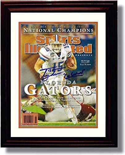 Unframed Tim Tebow 2008 National Champs SI Autograph Promo Print - Florida Gators Unframed Print - College Football FSP - Unframed   