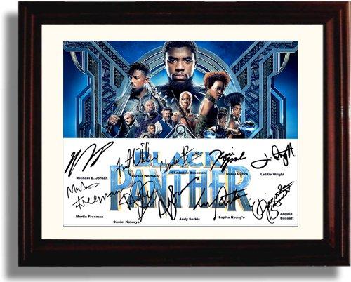 Unframed Black Panther Autograph Promo Print - Cast Signed Unframed Print - Movies FSP - Unframed   