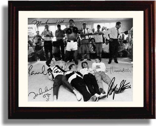 Unframed the Beatles and Muhammad Ali Autograph Promo Print Unframed Print - Music FSP - Unframed   