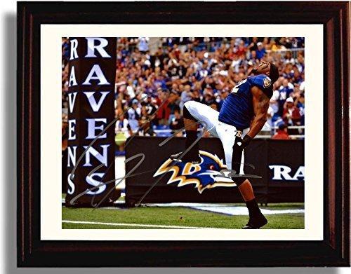 Unframed Ray Lewis - Baltimore Ravens Celebration Autograph Print Unframed Print - Pro Football FSP - Unframed   