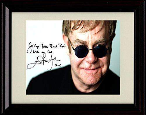 Unframed Elton John Autograph Promo Print Unframed Print - Music FSP - Unframed   