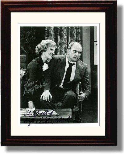 Unframed Betty White and Ed Asner Autograph Promo Print - Mary Tyler Moore Show Unframed Print - Television FSP - Unframed   