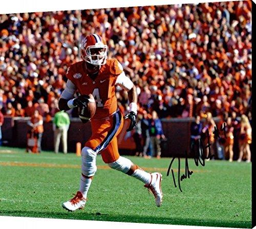 Metal Wall Art:   Deshawn Watson - Clemson Football - On The Run Autograph Print Metal - College Football FSP - Metal   