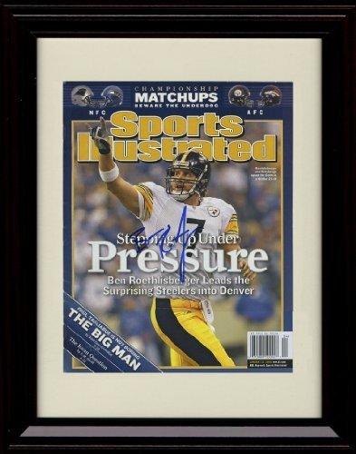 8x10 Framed Ben Roethlisberger SI Autograph Print Framed Print - Pro Football FSP - Framed   