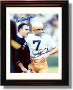 Framed 8x10 Notre Dame Ara Parseghian, Joe Theisman "the Era of Ara" Autograph Promo Print Framed Print - College Football FSP - Framed   