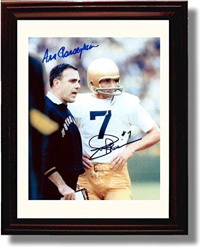 Framed 8x10 Notre Dame Ara Parseghian, Joe Theisman "the Era of Ara" Autograph Promo Print Framed Print - College Football FSP - Framed   