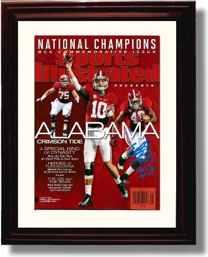 Alabama Crimson Tide 2013 Commemorative Unframed Eddie Lacy Autograph Promo Print Unframed Print - College Football FSP - Unframed   