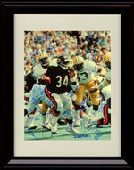 16x20 Framed 1985 Walter Payton - Team Action Shot - Chicago Bears Autograph Promo Print Gallery Print - Pro Football FSP - Gallery Framed   