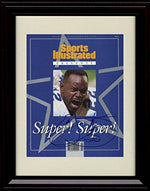 Unframed Emmitt Smith "Super Super" - Dallas Cowboys SI Autograph Promo Print Unframed Print - Pro Football FSP - Unframed   