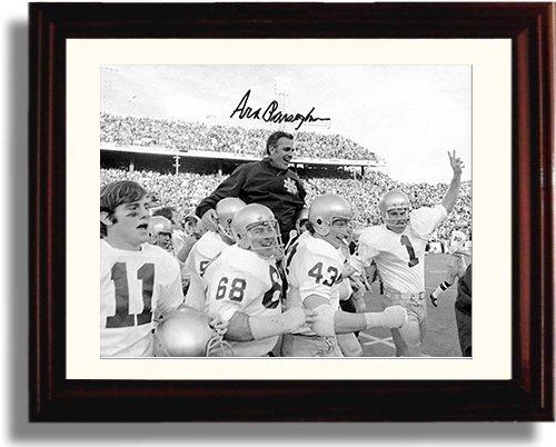 Framed 8x10 Notre Dame Ara Parseghian "Championship Celebration" Autograph Promo Print Framed Print - College Football FSP - Framed   