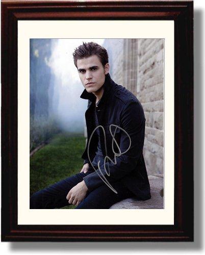 8x10 Framed Paul Wesley Autograph Promo Print Framed Print - Television FSP - Framed   