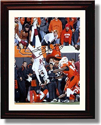 Unframed Oklahoma Sooners Sam Bradford "Upside Touch-Down" Autograph Promo Photo Print Unframed Print - College Football FSP - Unframed   