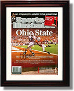 Framed 8x10 Ohio State "No 1 Buckeyes Dominates Texas" SI Ted Ginn Autograph Promo Framed Print - College Football FSP - Framed   