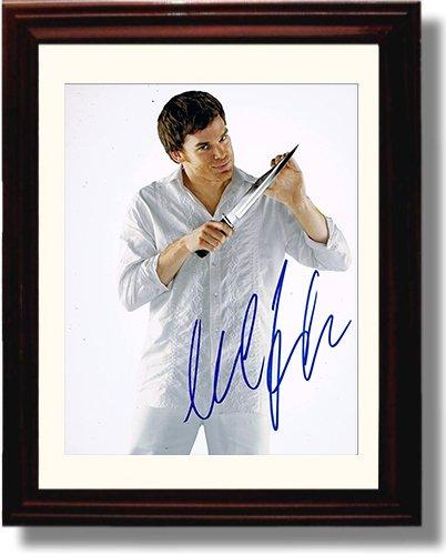 8x10 Framed Dexter Slice of Life Michael C Hall Autograph Promo Print Framed Print - Television FSP - Framed   