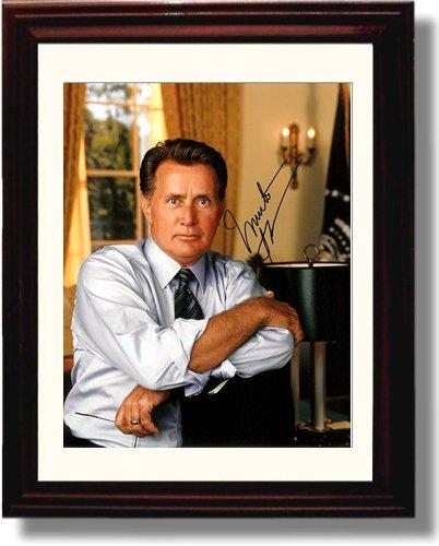 8x10 Framed Martin Sheen Autograph Promo Print - West Wing Framed Print - Television FSP - Framed   