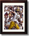 Framed 8x10 Michigan Wolverines - Tom Brady Throwing Autograph Promo Print Framed Print - College Football FSP - Framed   