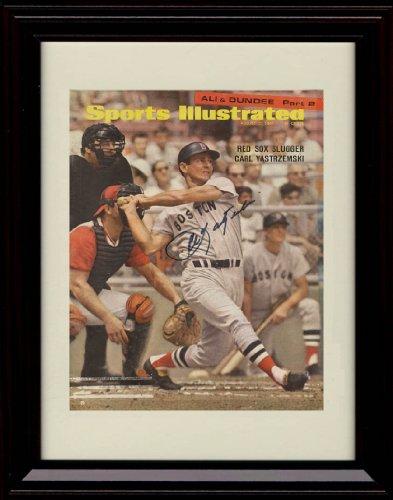 Framed 8x10 Carl Yastrzemski SI Autograph Replica Print - Summer of 67' Framed Print - Baseball FSP - Framed   