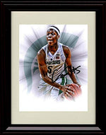 Unframed Cassius Winston Autograph Promo Print - Spotlight - Michigan State Spartans Unframed Print - College Basketball FSP - Unframed   