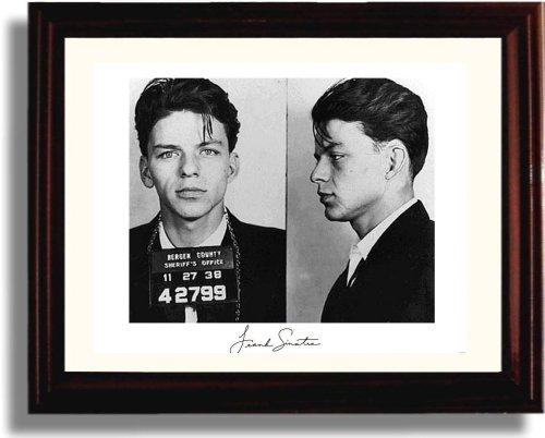 Unframed Frank Sinatra Mugshot - Autograph Promo Print Unframed Print - Music FSP - Unframed   