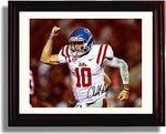 Framed 8x10 Ole Miss Chad Kelly "Touchdown Drive" Autograph Promo Print Framed Print - College Football FSP - Framed   