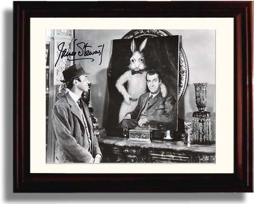 8x10 Framed Jimmy Stewart Autograph Promo Print - Harvey Framed Print - Movies FSP - Framed   
