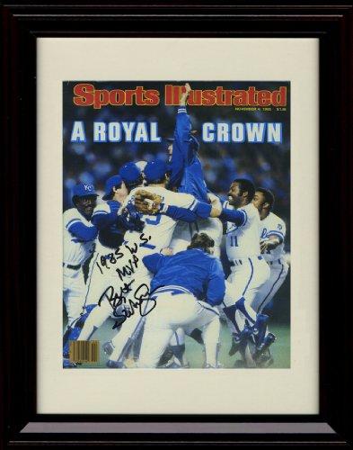 Unframed Bret Saberhagen SI Autograph Replica Print - World Champs! Unframed Print - Baseball FSP - Unframed   