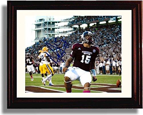 Unframed Dak Prescott - Mississippi State Bulldogs Autograph Promo Print Unframed Print - College Football FSP - Unframed   