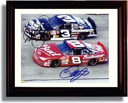 Unframed NASCAR Dale Earnhardt & Dale Jr. Autograph Promo Print Unframed Print - NASCAR FSP - Unframed   