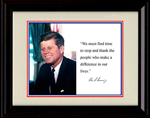 Unframed John F Kennedy Autograph Promo Print Unframed Print - History FSP - Unframed   