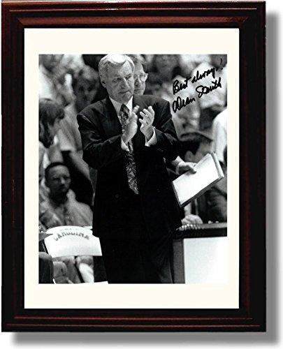 Unframed Dean Smith - North Carolina Tar Heels B&W Autograph Promo Print Unframed Print - College Basketball FSP - Unframed   