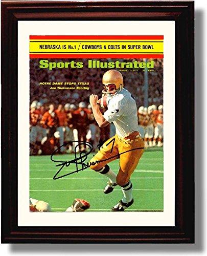 Framed 8x10 Notre Dame "Joe Theisman Scoring" 1971 SI Autograph Promo Print Framed Print - College Football FSP - Framed   